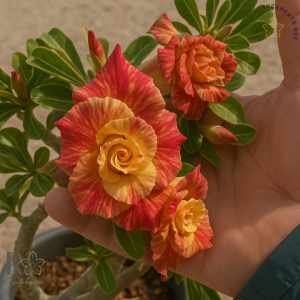 Rosa do Deserto Podadinha - Rosa do Deserto Pôr do Sol (Laranja) - Podadinhas - RDF Fortaleza