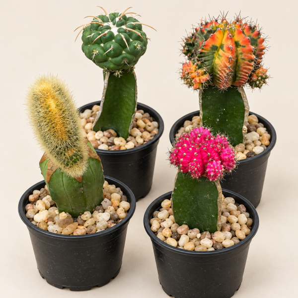 Kit Cactos Asteria 4 unidades